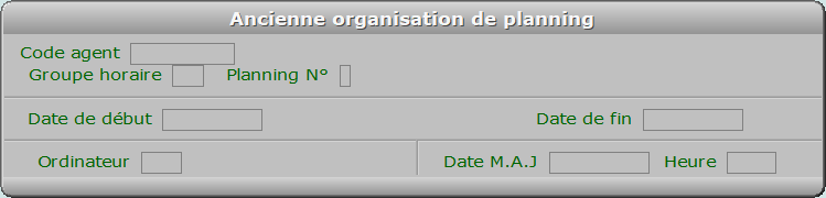Fiche ancienne organisation de planning - ICIM RESSOURCES HUMAINES