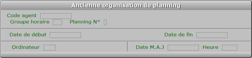 Fiche ancienne organisation de planning - ICIM RESSOURCES HUMAINES