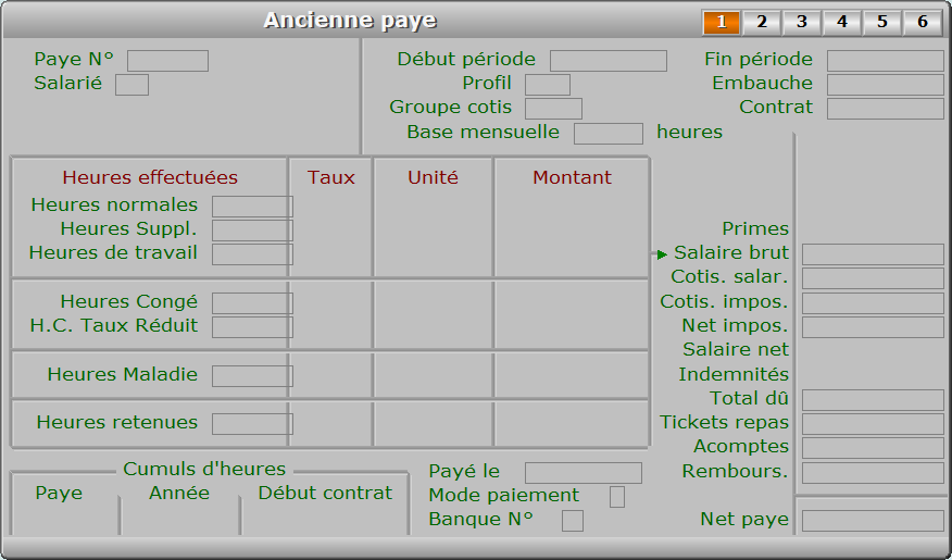 Fiche ancienne paye - page 1 - ICIM PAYE