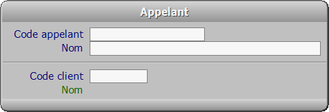 Fiche appelant - ICIM COURSE