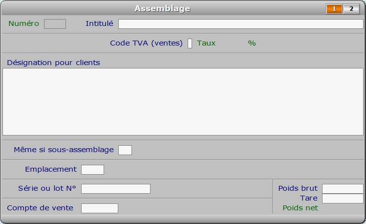 Fiche assemblage - page 1 - ICIM STOCK