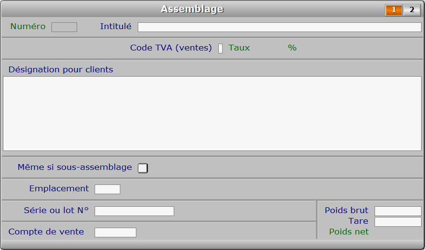 Fiche assemblage - page 1 - ICIM STOCK