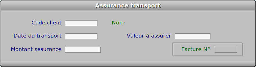 Fiche assurance transport - ICIM FACTURATION