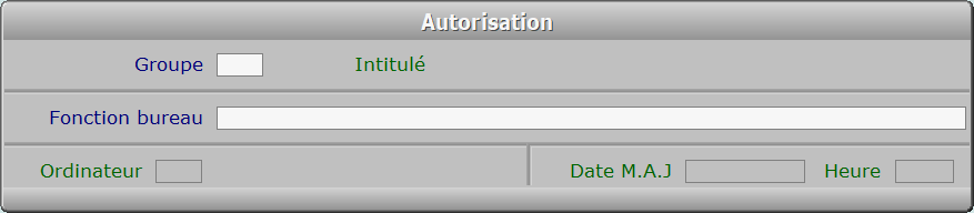 Fiche autorisation - ICIM SYSTEME