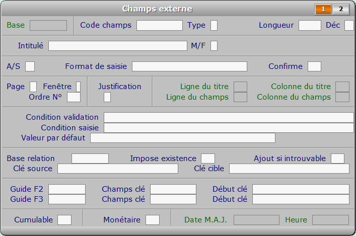 Fiche champs externe - page 1 - ICIM OPTIMUM