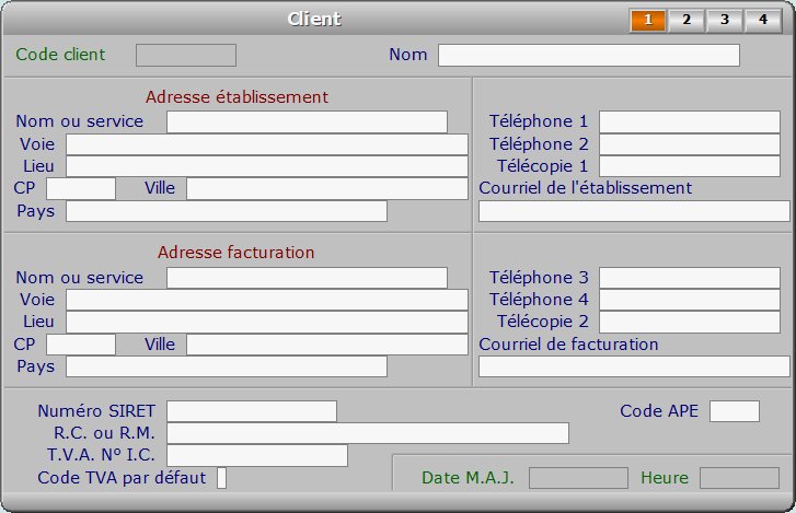 Fiche client - page 1 - ICIM STOCK