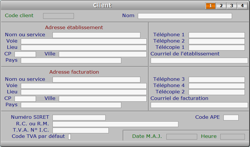 Fiche client - page 1 - ICIM PROSPECTION