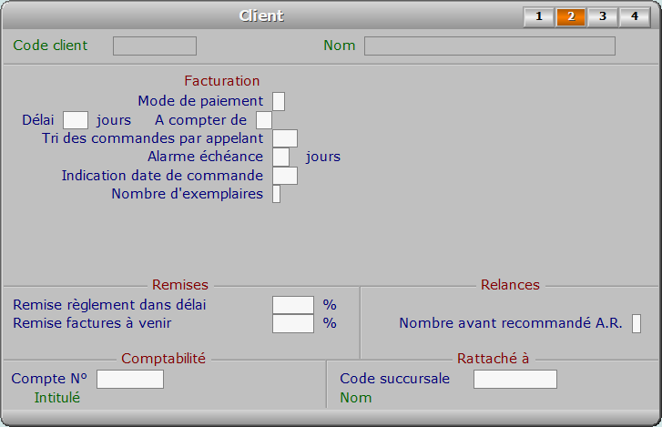 Fiche client - page 2 - ICIM FACTURATION