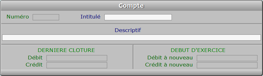 Fiche compte - ICIM COMPTABILITE