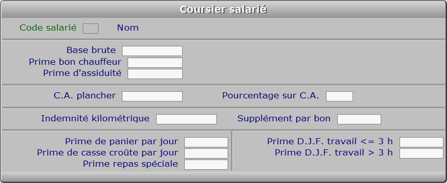 Fiche coursier salarié - ICIM COURSE