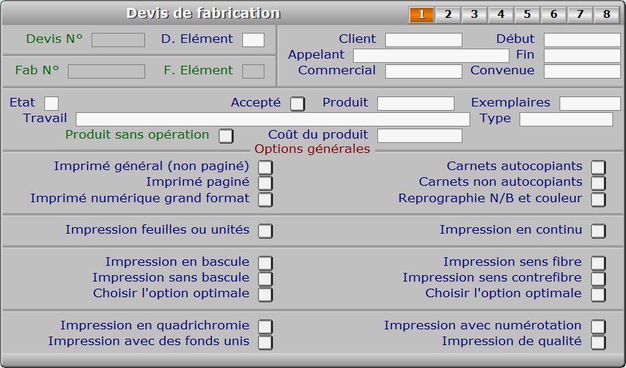 Fiche devis de fabrication - page 1 - ICIM IMPRIMERIE