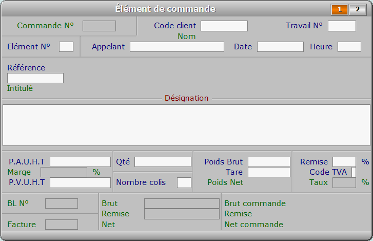 Fiche élément de commande - page 1 - ICIM FACTURATION
