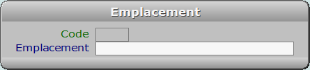 Fiche emplacement - ICIM STOCK
