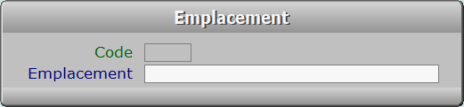 Fiche emplacement - ICIM STOCK