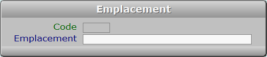 Fiche emplacement - ICIM STOCK