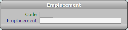 Fiche emplacement - ICIM STOCK