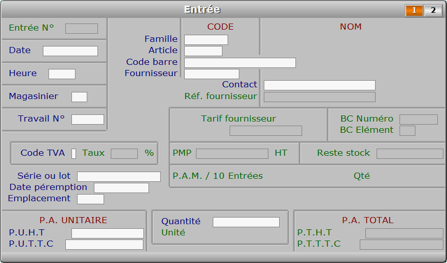 Fiche entrée - page 1 - ICIM STOCK