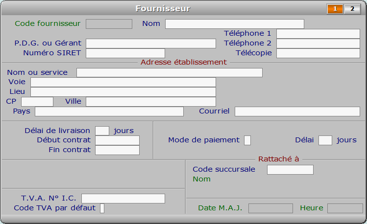 Fiche fournisseur - page 1 - ICIM STOCK