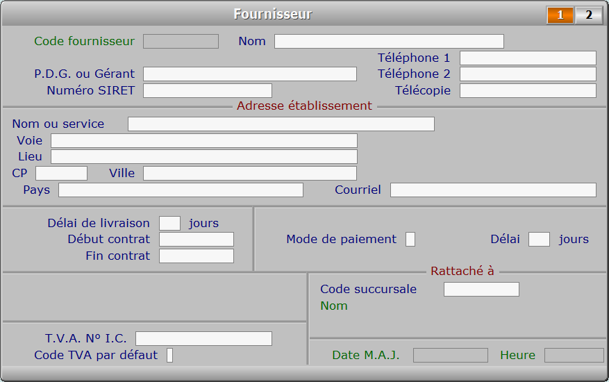 Fiche fournisseur - page 1 - ICIM MESSAGERIE