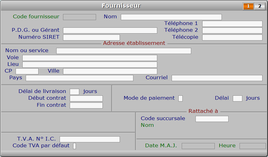 Fiche fournisseur - page 1 - ICIM MESSAGERIE