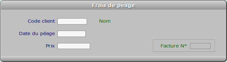 Fiche frais de péage - ICIM FACTURATION