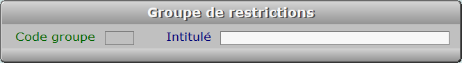 Fiche groupe de restrictions - ICIM SYSTEME