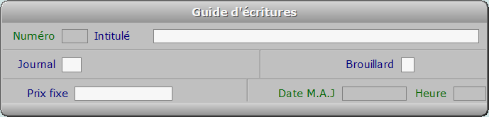 Fiche guide d'écritures - ICIM COMPTABILITE