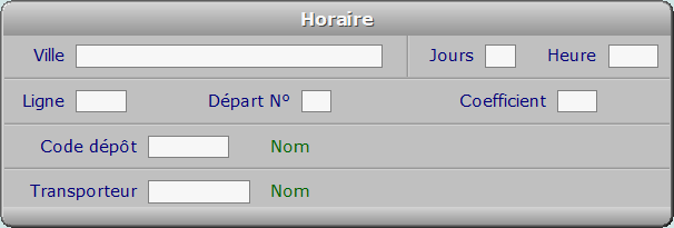 Fiche horaire - ICIM MESSAGERIE