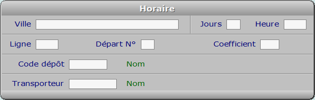 Fiche horaire - ICIM MESSAGERIE