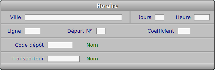 Fiche horaire - ICIM MESSAGERIE