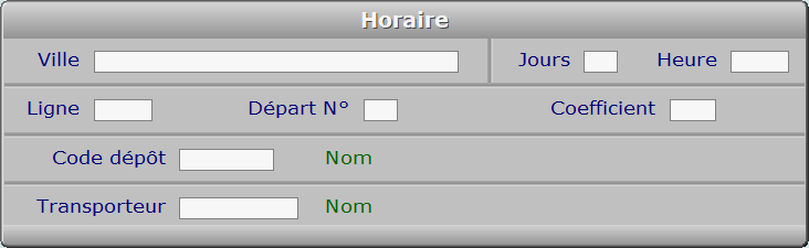 Fiche horaire - ICIM MESSAGERIE