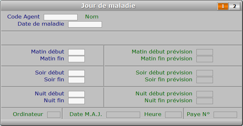 Fiche jour de maladie - page 1 - ICIM RESSOURCES HUMAINES