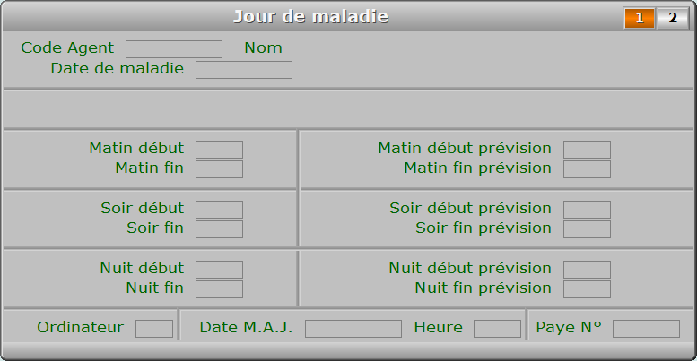 Fiche jour de maladie - page 1 - ICIM RESSOURCES HUMAINES