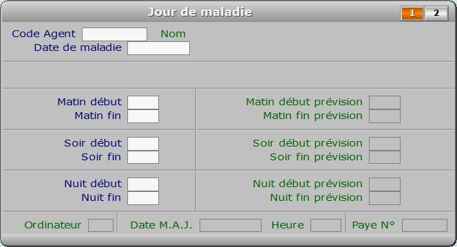 Fiche jour de maladie - page 1 - ICIM RESSOURCES HUMAINES