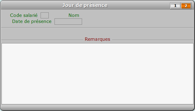 Fiche jour de présence - page 2 - ICIM PAYE