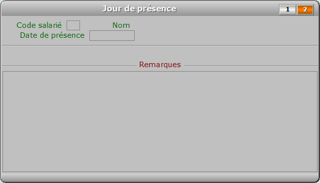 Fiche jour de présence - page 2 - ICIM PAYE