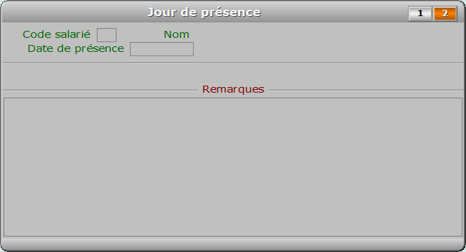 Fiche jour de présence - page 2 - ICIM PAYE