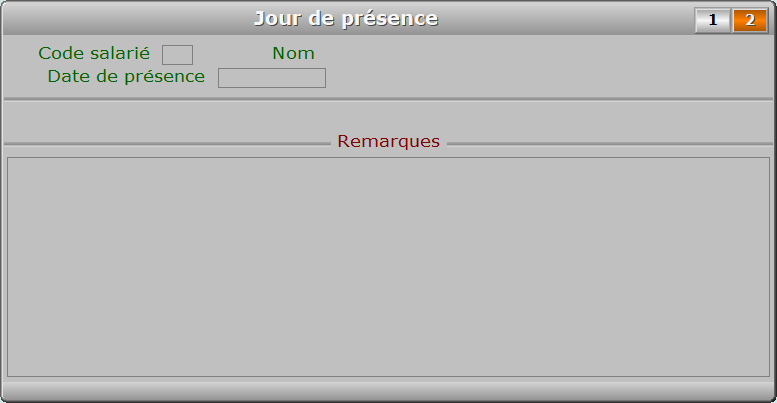 Fiche jour de présence - page 2 - ICIM PAYE