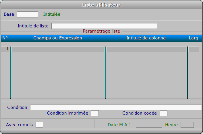 Fiche liste utilisateur - ICIM OPTIMUM