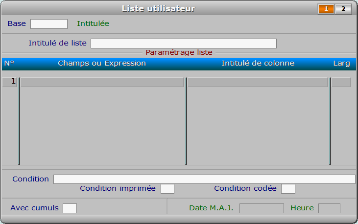 Fiche liste utilisateur - page 1 - ICIM OPTIMUM