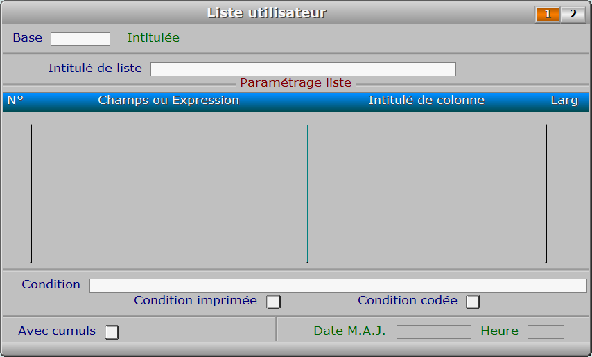 Fiche liste utilisateur - page 1 - ICIM OPTIMUM