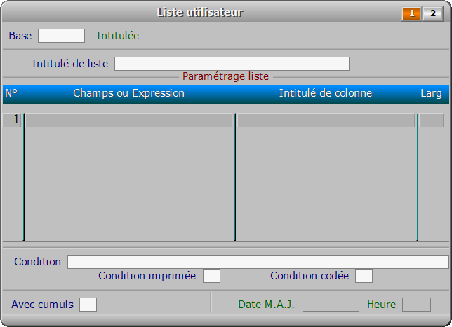 Fiche liste utilisateur - page 1 - ICIM OPTIMUM