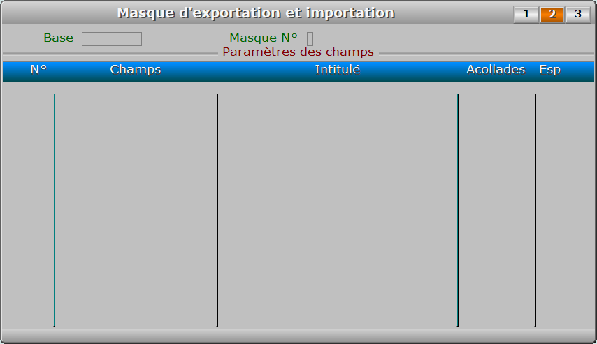 Fiche masque d'exportation et importation - page 2 - ICIM SYSTEME