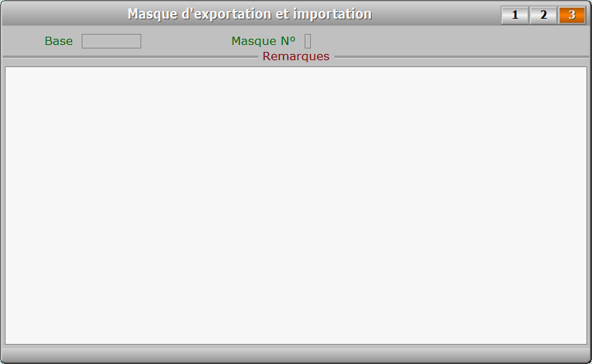 Fiche masque d'exportation et importation - page 3 - ICIM SYSTEME