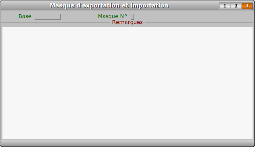 Fiche masque d'exportation et importation - page 3 - ICIM SYSTEME