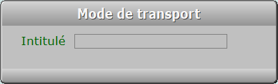 Fiche mode de transport - ICIM STOCK