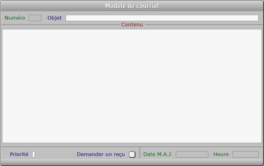 Fiche modèle de courriel - ICIM SOCIETE