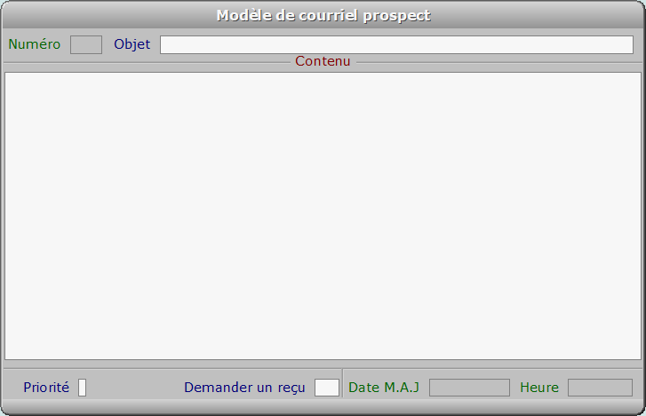 Fiche modèle de courriel prospect - ICIM PROSPECTION