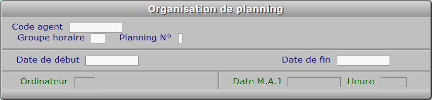 Fiche organisation de planning - ICIM RESSOURCES HUMAINES