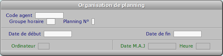 Fiche organisation de planning - ICIM RESSOURCES HUMAINES